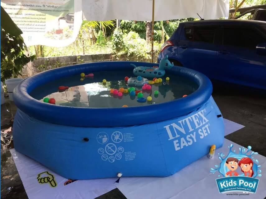 สระน้ำเป่าลม INTEX รุ่น EASY SET 10 ฟุต (แถมชุดซ่อมสระว่ายน้ำฟรี 2 ชุด)_2